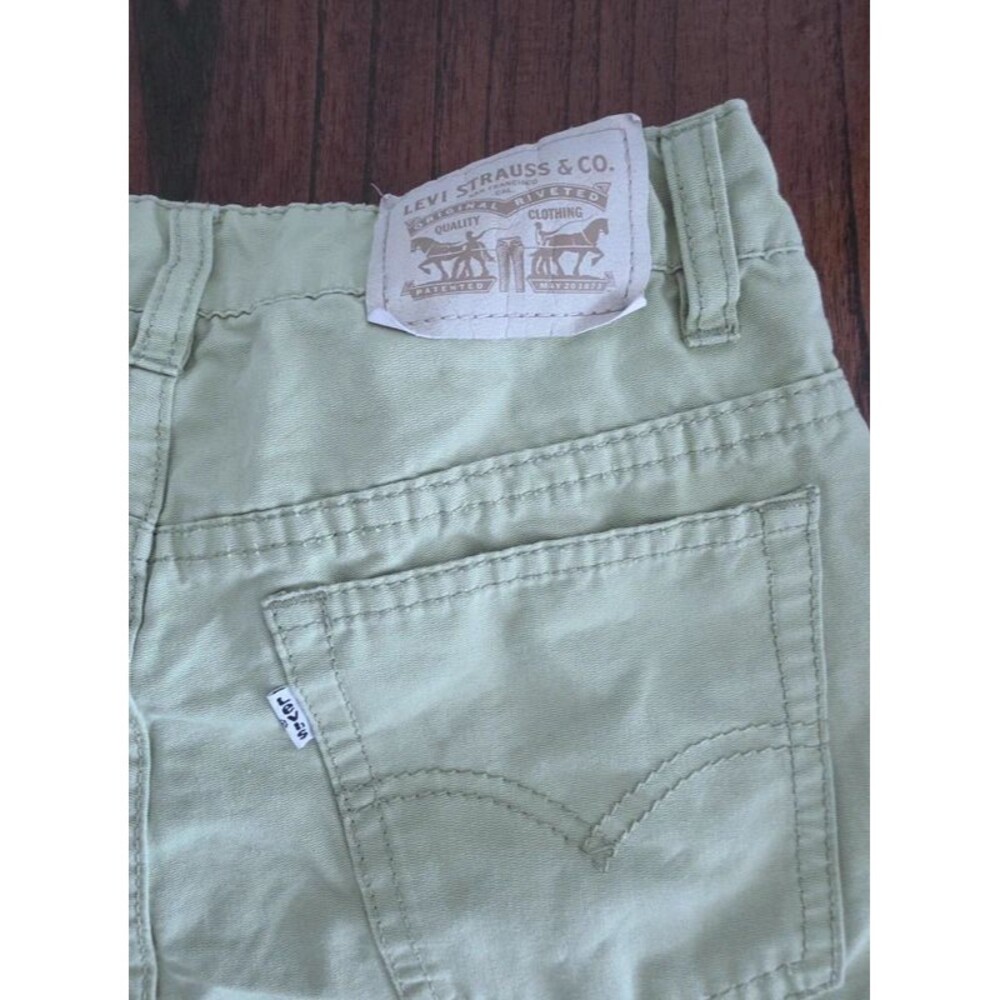 Levi’s Boys Size 14 Regular Green Cotton Chino Shorts 27 Waist